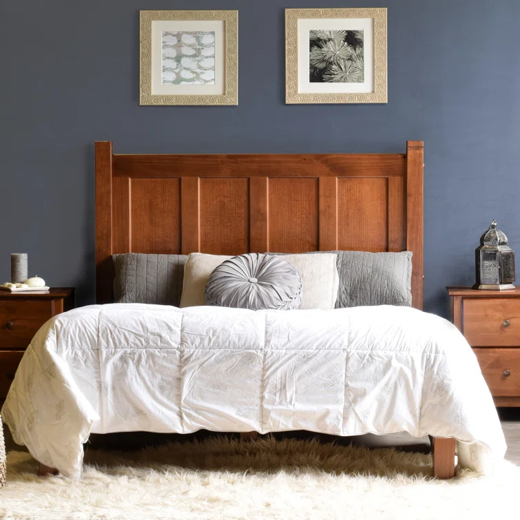 Shaker Solid Wood Panel Bed