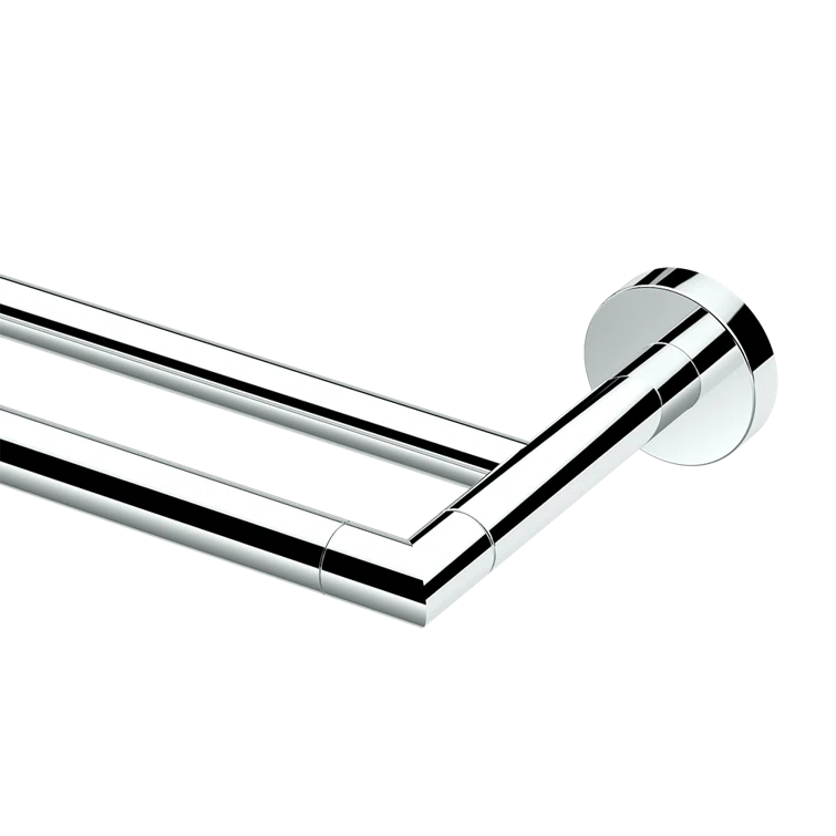 Glam Double 24" Wall Mounted Double Towel Bar | Towel Rack with 2 Bars