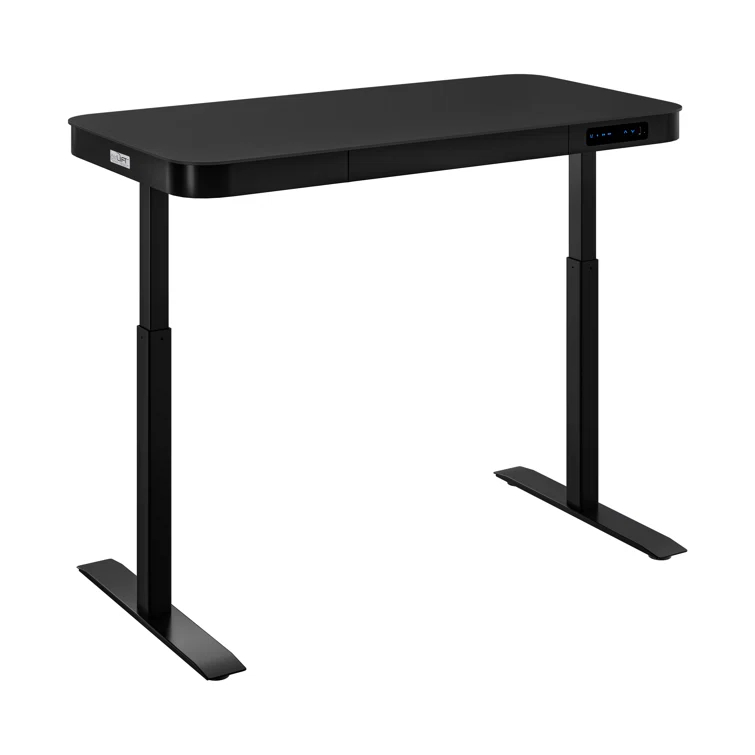 airLIFT 48" W Electric Adjustable Height Tempered Glass Desk