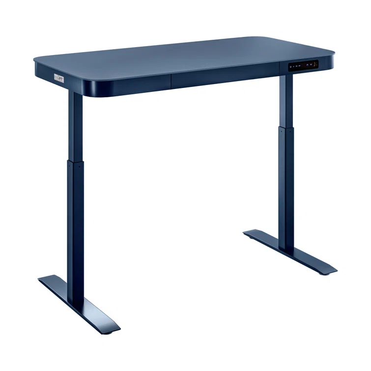 airLIFT 48" W Electric Adjustable Height Tempered Glass Desk