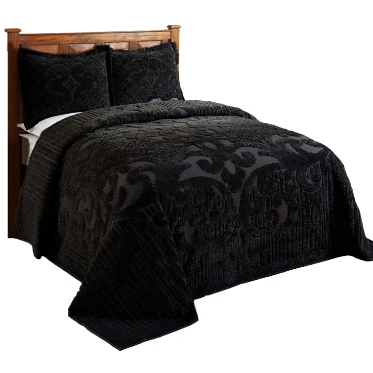 Better Trends Rio 100% Premium Cotton Tufted Bedspread Set, Soft & Luxurious Feel, Perfect for Gifting, All Seasons Machine Washable Medallion Bedding Set