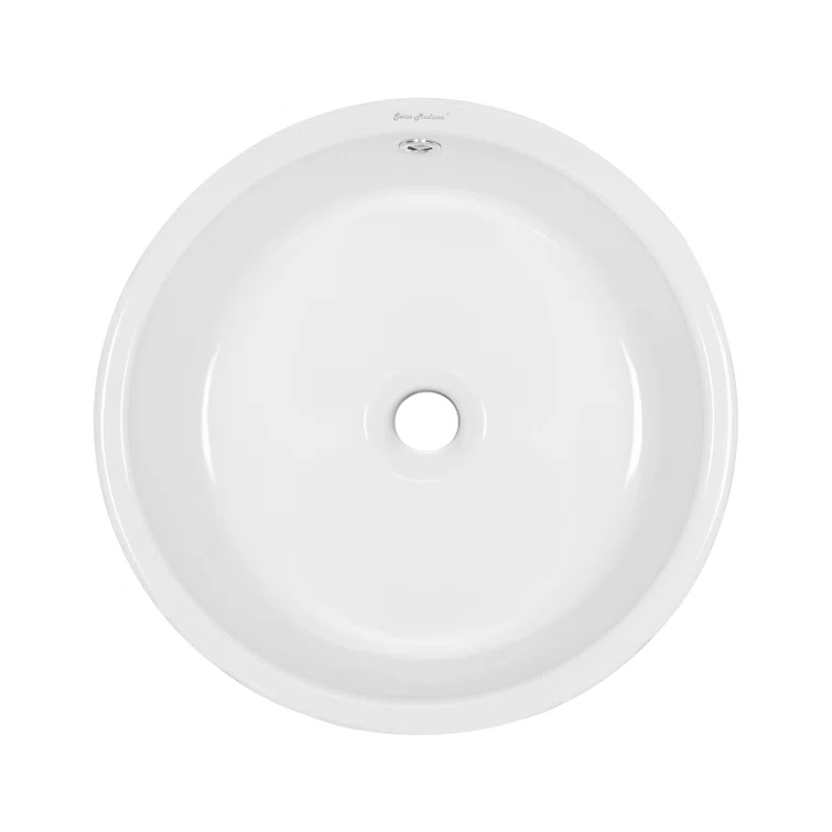 Monaco Round Ceramic Bathroom Vessel Sink