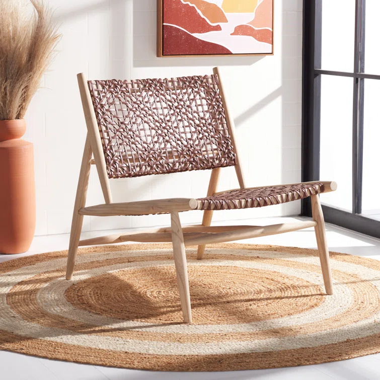 Kazbah Genuine Leather Side Chair
