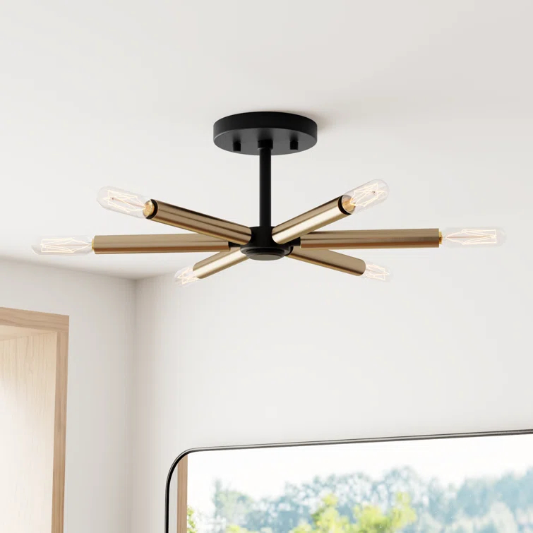 Nashville 6 Light Semi Flush Mount