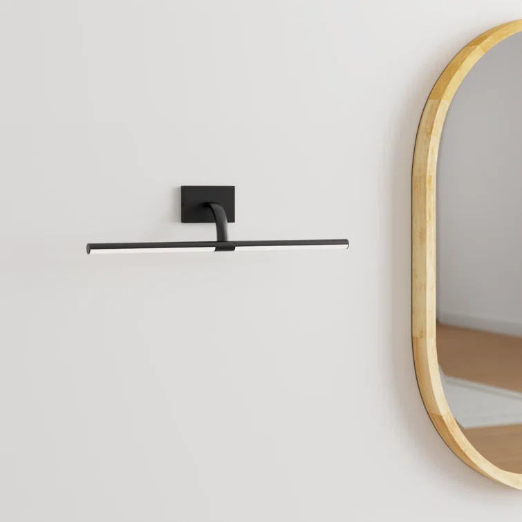 Mona Single Light Steel Dimmable LED Armed Sconce