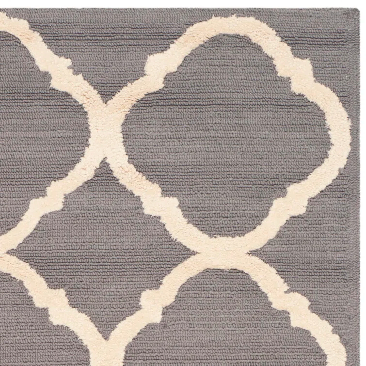 Fullerton Hand Hooked Cotton Pile Geometric Rug