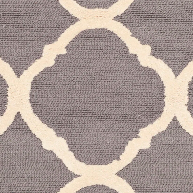 Fullerton Hand Hooked Cotton Pile Geometric Rug