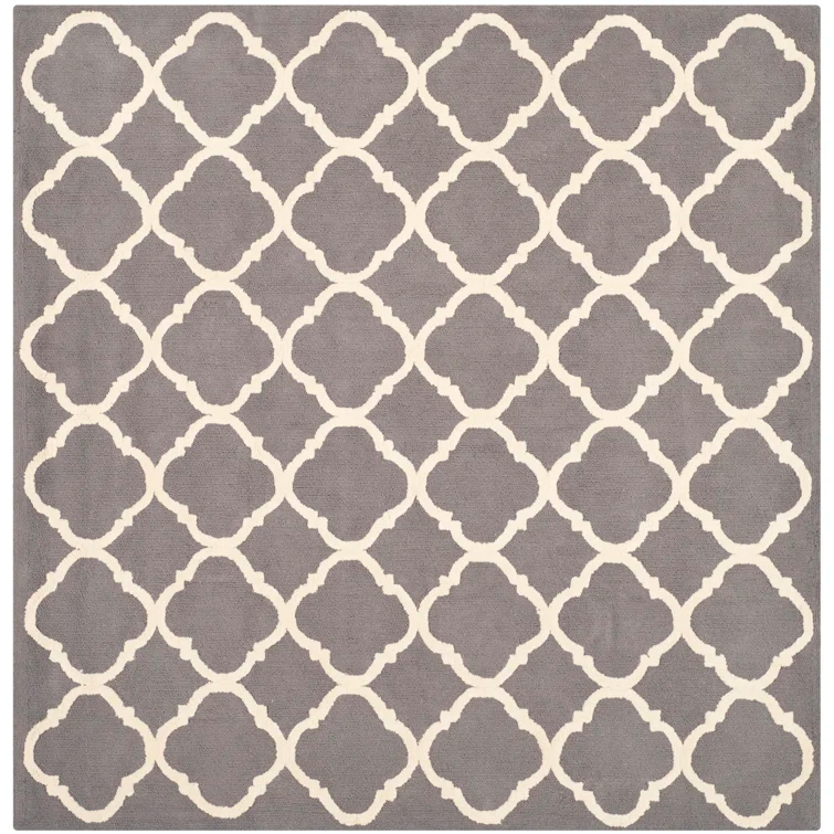Fullerton Hand Hooked Cotton Pile Geometric Rug
