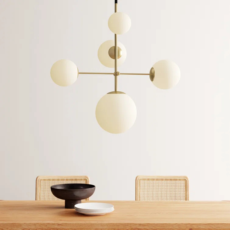 Drake 5 Light Dimmable Sputnik Chandelier
