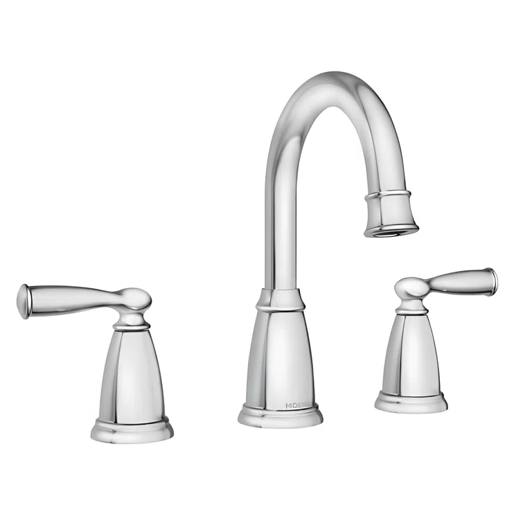 Moen Moen Banbury 8 In. Widespread Double Handle High-Arc Bathroom Faucet In Mediterranean (Valve Included) 84947-CH