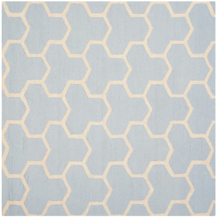 Deedgra Cambridge Hand Tufted Wool Geometric Rug
