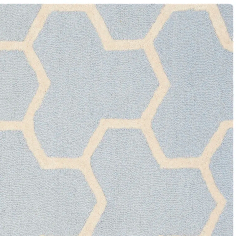 Deedgra Cambridge Hand Tufted Wool Geometric Rug