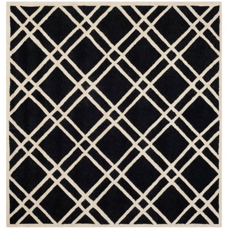 Deedgra Hand Tufted Wool Geometric Rug