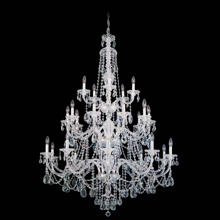 Sterling 25 - Light Glass Tiered Chandelier