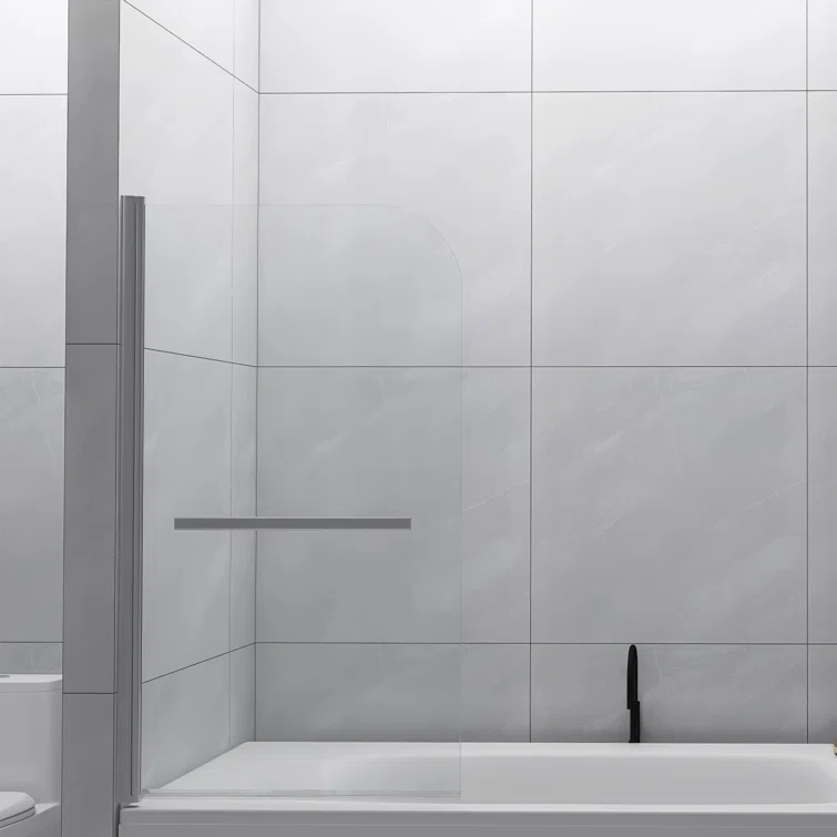 31 "Wx 55"H 180°Swivel Tub Screen Panel Shower Door