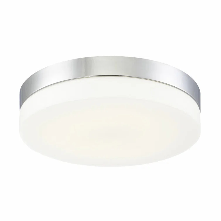 koss LED Flushmount - Large, Chrome, 1-Light