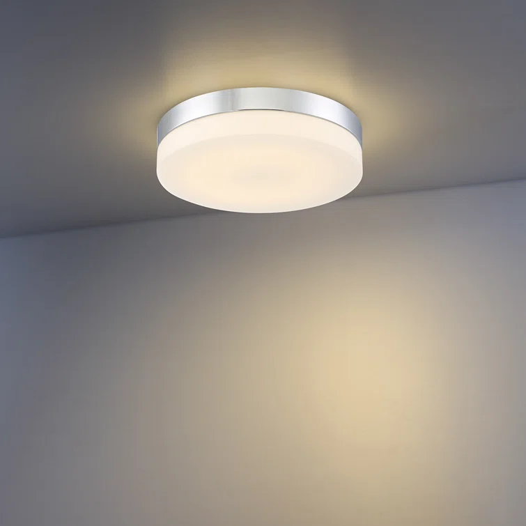 koss LED Flushmount - Large, Chrome, 1-Light
