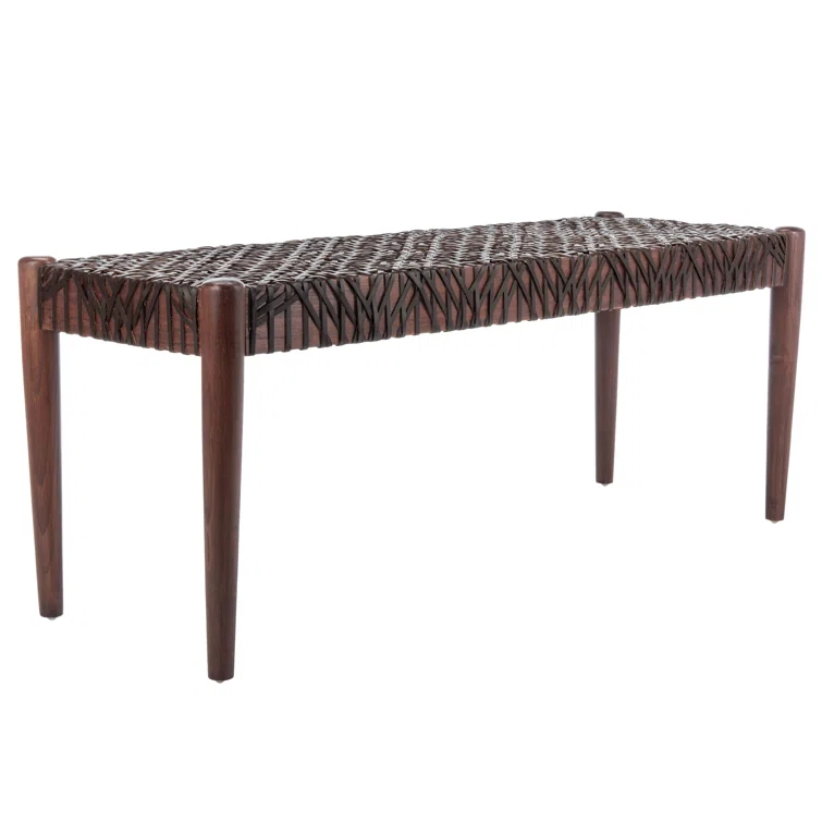 Kazbah 47" Genuine Leather Bench