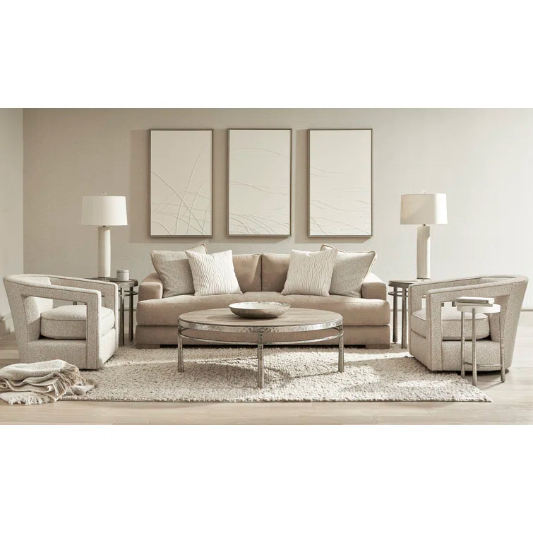 Alana Upholstered Swivel Barrel Chair