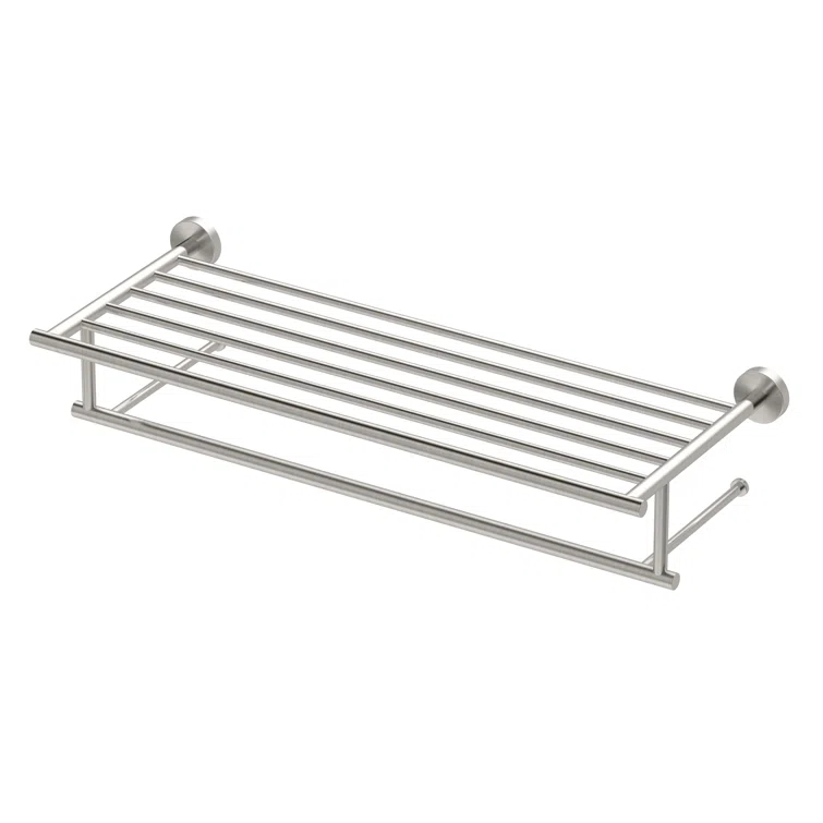 Wall Mount 25.75" W Towel Rack with Towel Bar