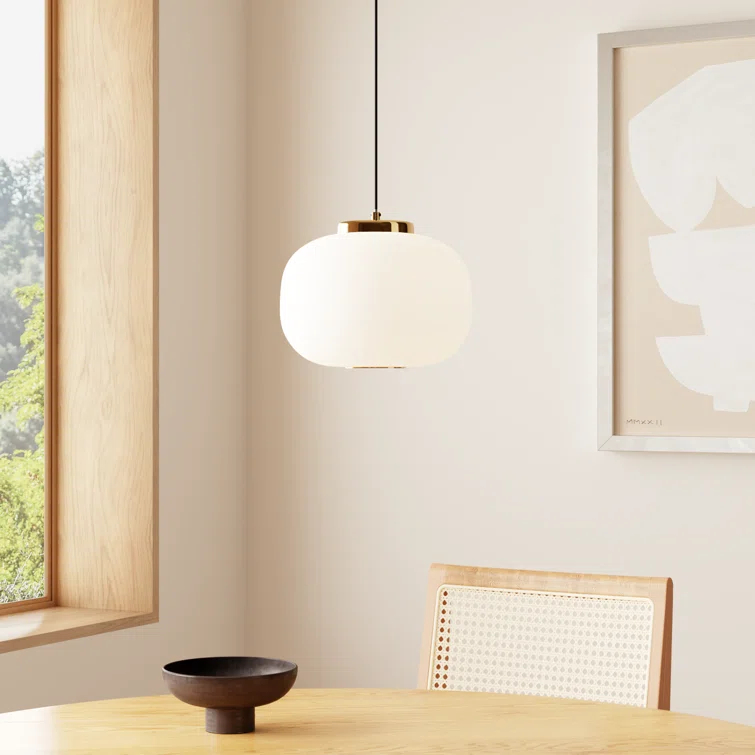 Kace Single Light Glass Dimmable Pendant