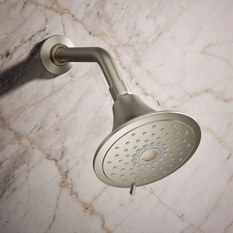 Kohler Forte 1.75 gpm Multifunction Wall Mount Showerhead, Three Spray Settings, 5.5" High Pressure Spray Head