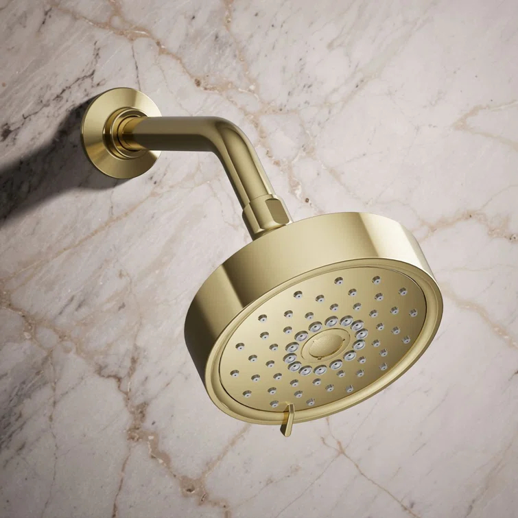 Kohler Purist® 1.75 Gpm Multifunction Wall Mount Showerhead, Three Spray Settings, 5.5" High Pressure Spray Head