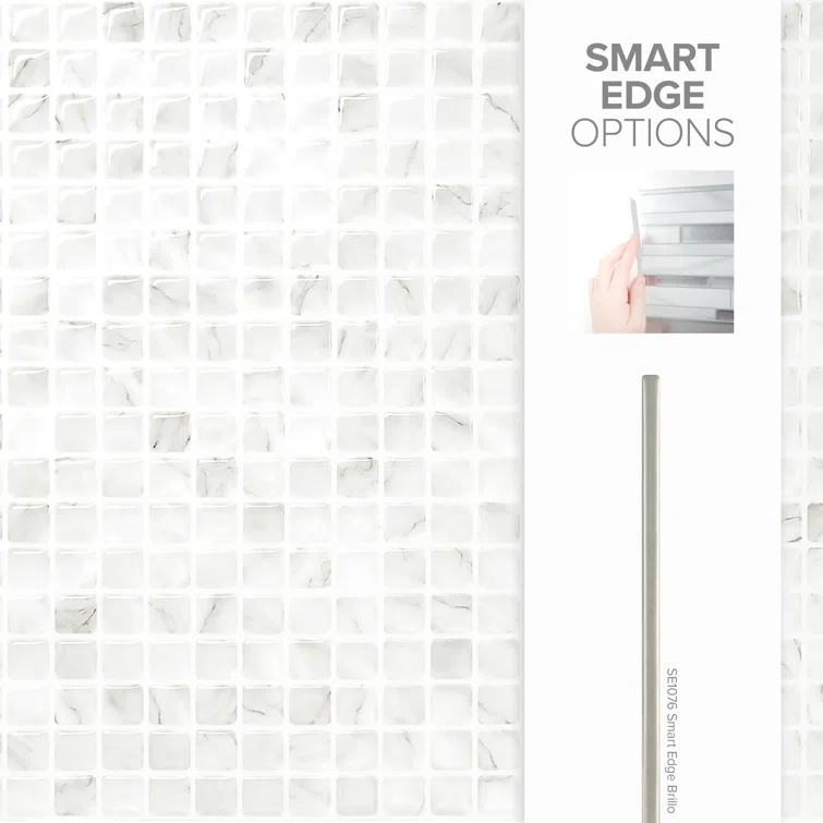 Peel and Stick Gel Backsplash Tile Blok 12" x 22"