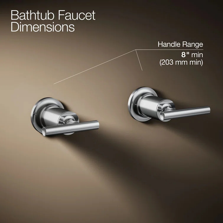 Purist® Deck- or Wall-Mount High-Flow Bath Trim with Lever Handles