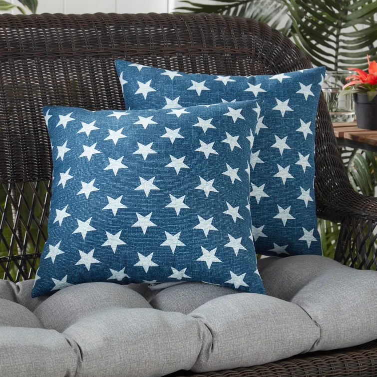 Indoor/Outdoor Reversible Throw Pillow