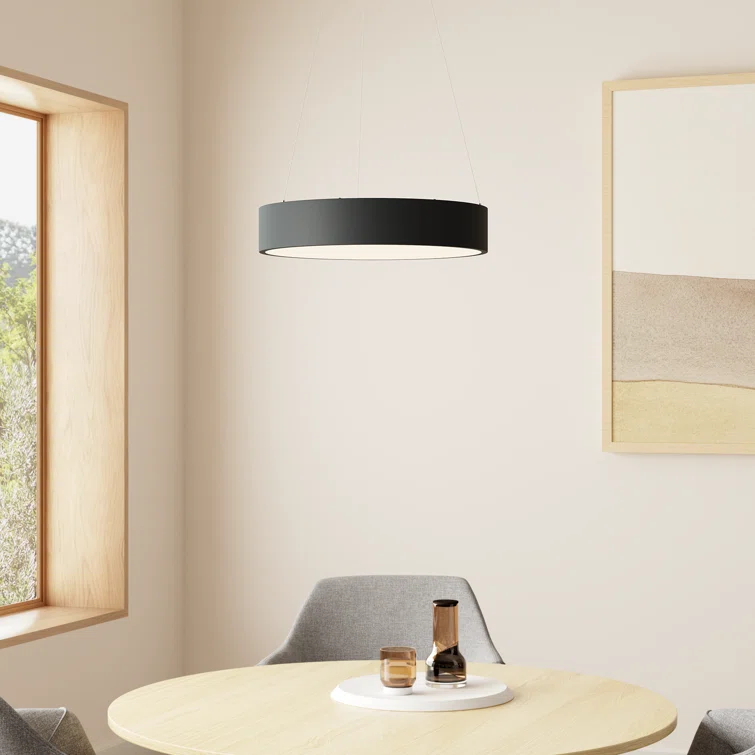 Fynn Single Light Steel Dimmable LED Pendant