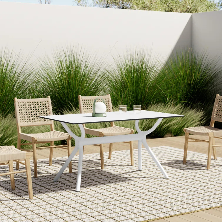 Farrah Synthetic Laminate Outdoor Dining Table