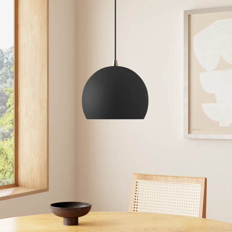 Schultz Single Light Metal Dimmable Pendant