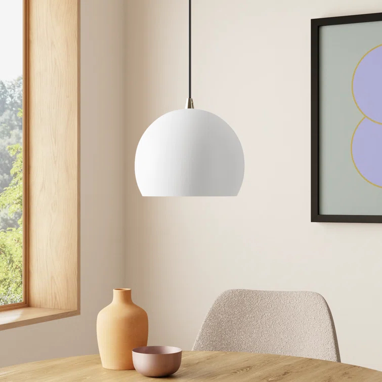 Schultz Single Light Metal Dimmable Pendant