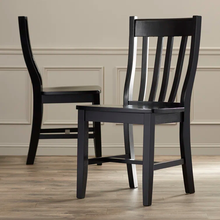 August Grove® Toby 18.5'' H Solid Wood Side Chair (Set of 2)