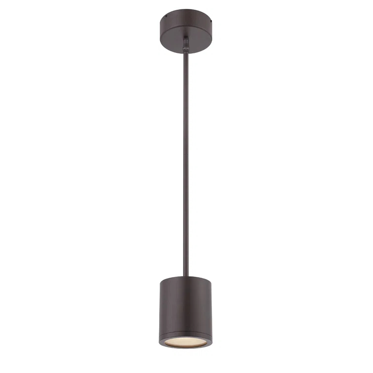 Tube Dimmable LED Cylinder Pendant, 3000K