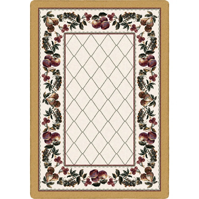 Fruit Medley Opal Topaz Lattice Area Rug