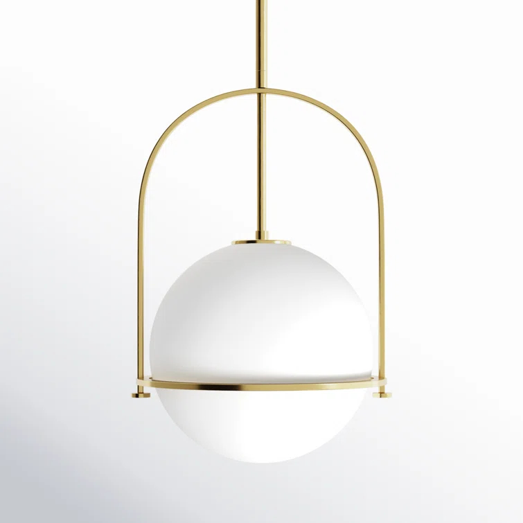 Arie Single Light Glass Dimmable Pendant