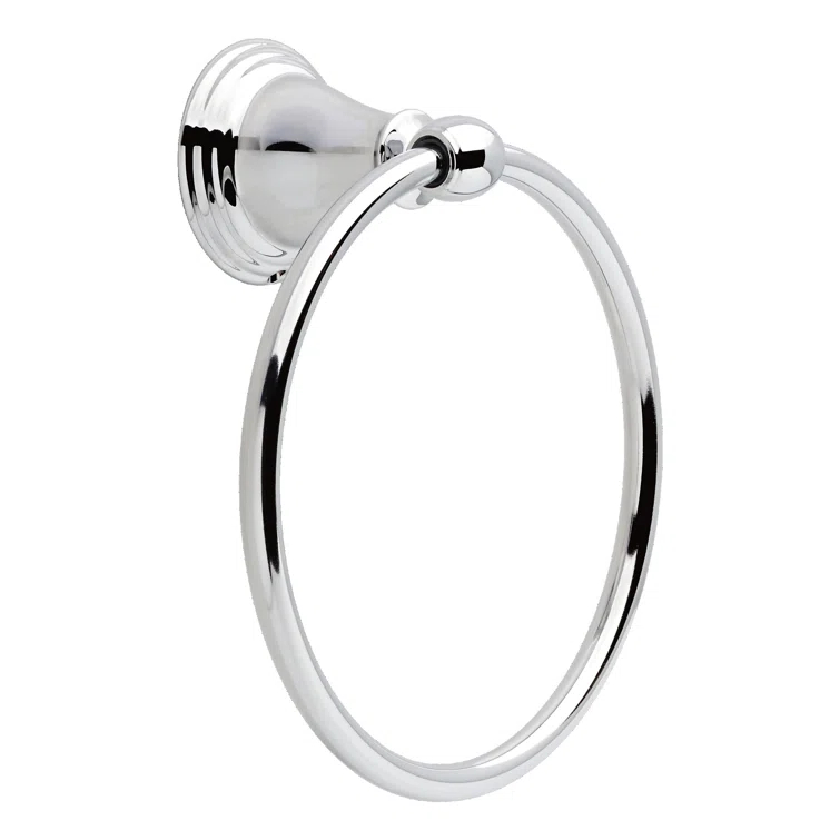 Windemere Wall Mount Round Closed Towel Ring Bath Hardware Accessory