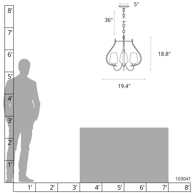 Flora 3 - Light Candle Style Classic / Traditional Chandelier