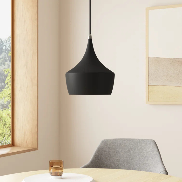 Schultz Single Light Metal Dimmable Pendant