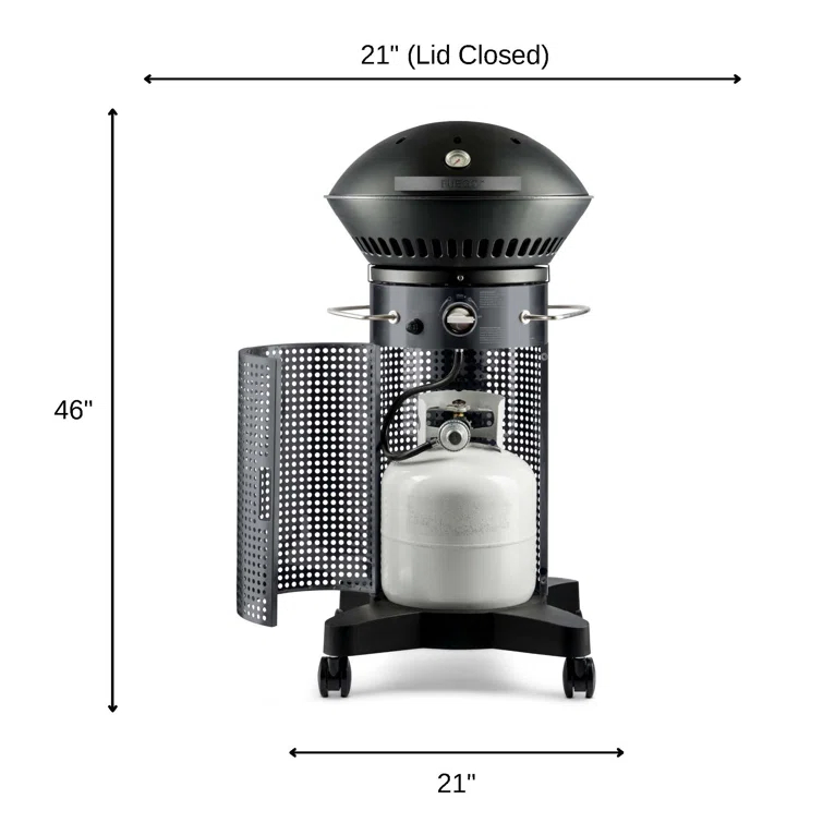 Fuego Living 2 - Burner Countertop Liquid Propane Gas Grill