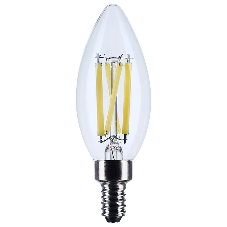 75 Watt Equivalent B11 E12/Candelabra Dimmable 3500K LED Bulb