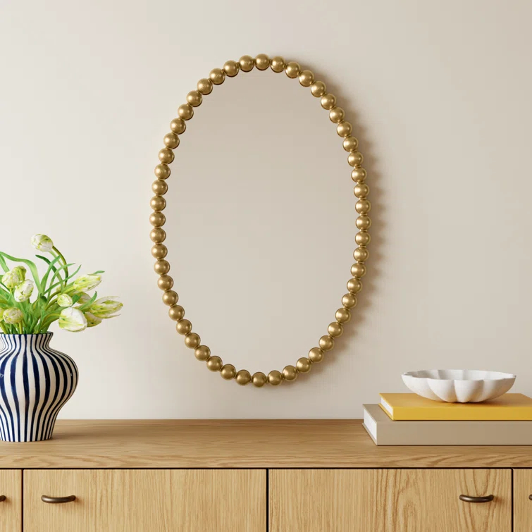 Sanne Metal Oval Wall Mirror
