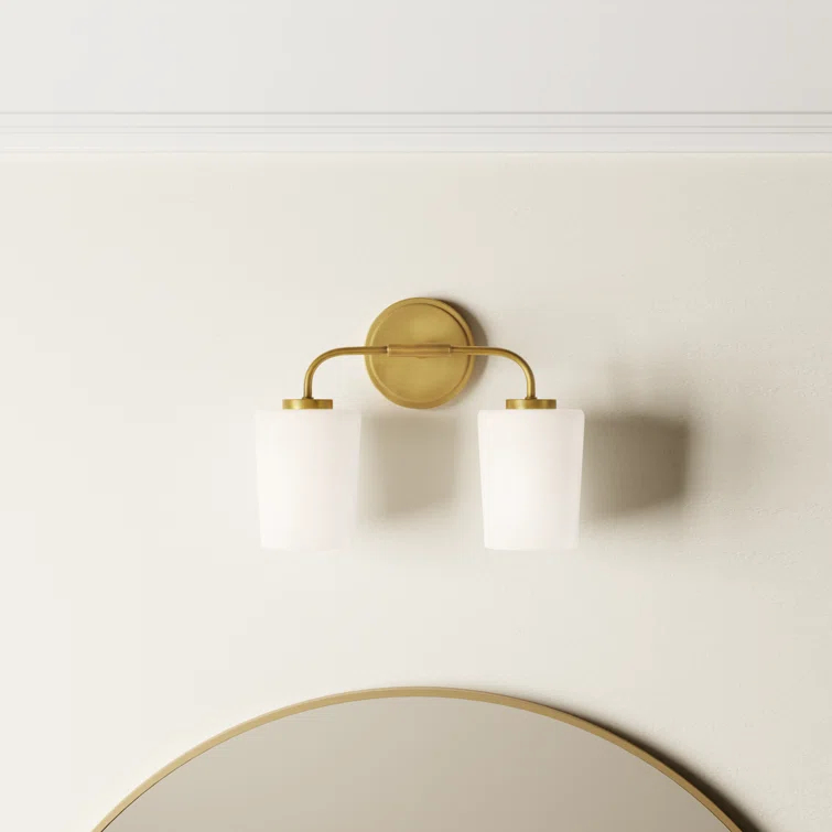 Fitz 2 Light Frosted Dimmable Vanity Light