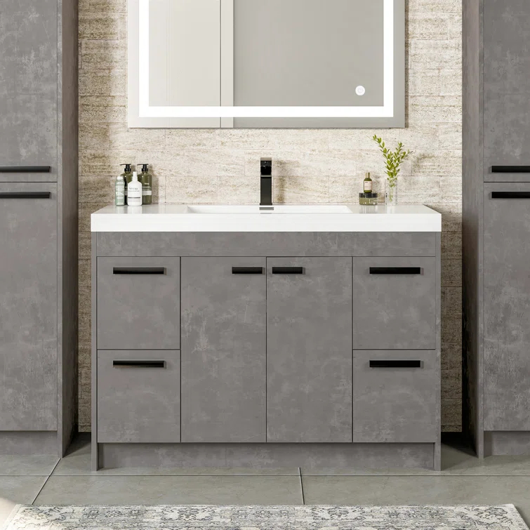 Wade Logan® Wauconda 42" Single Bathroom Vanity Set
