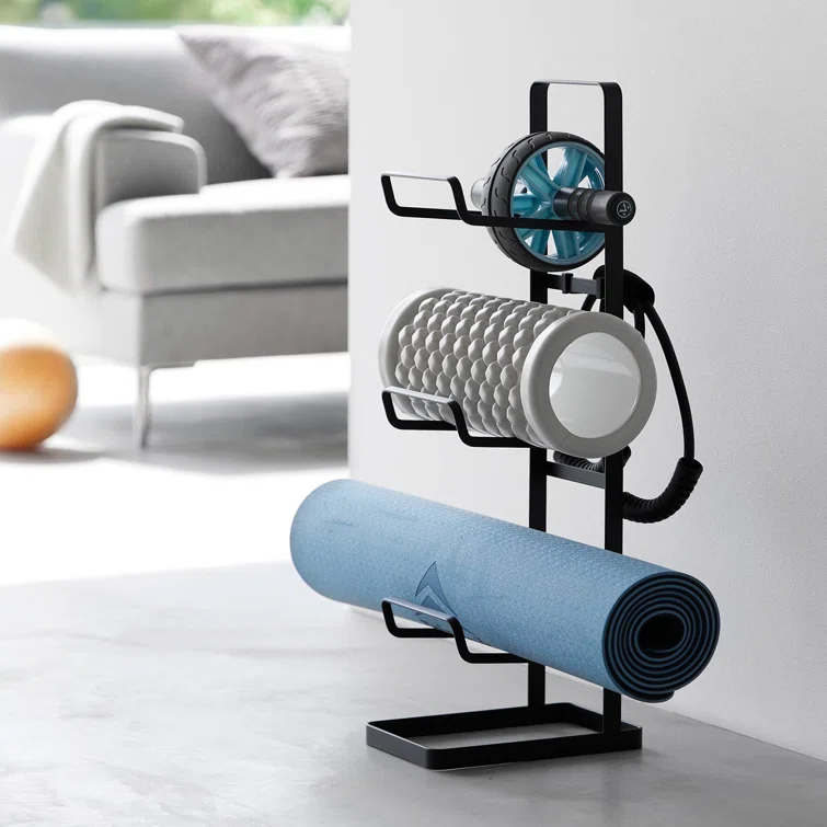 Yamazaki Home Fitness Equipment Storage Rack, Steel