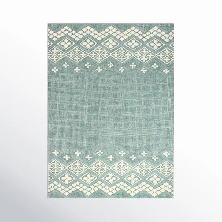 Ismael Wool Teal Rug