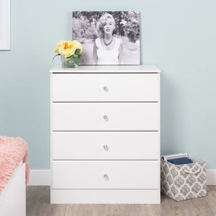 Mcclarrie Simplistic 4 Drawer 30" W Dresser