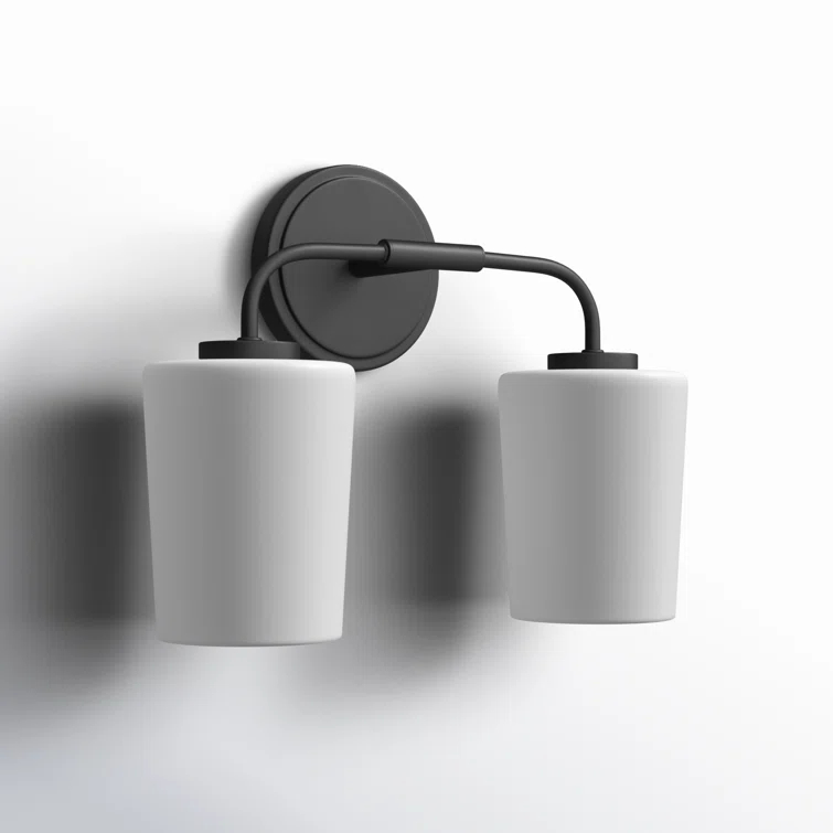 Fitz 2 Light Frosted Dimmable Vanity Light